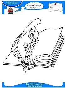 Çocuklar İçin Kitap Boyama Sayfaları 